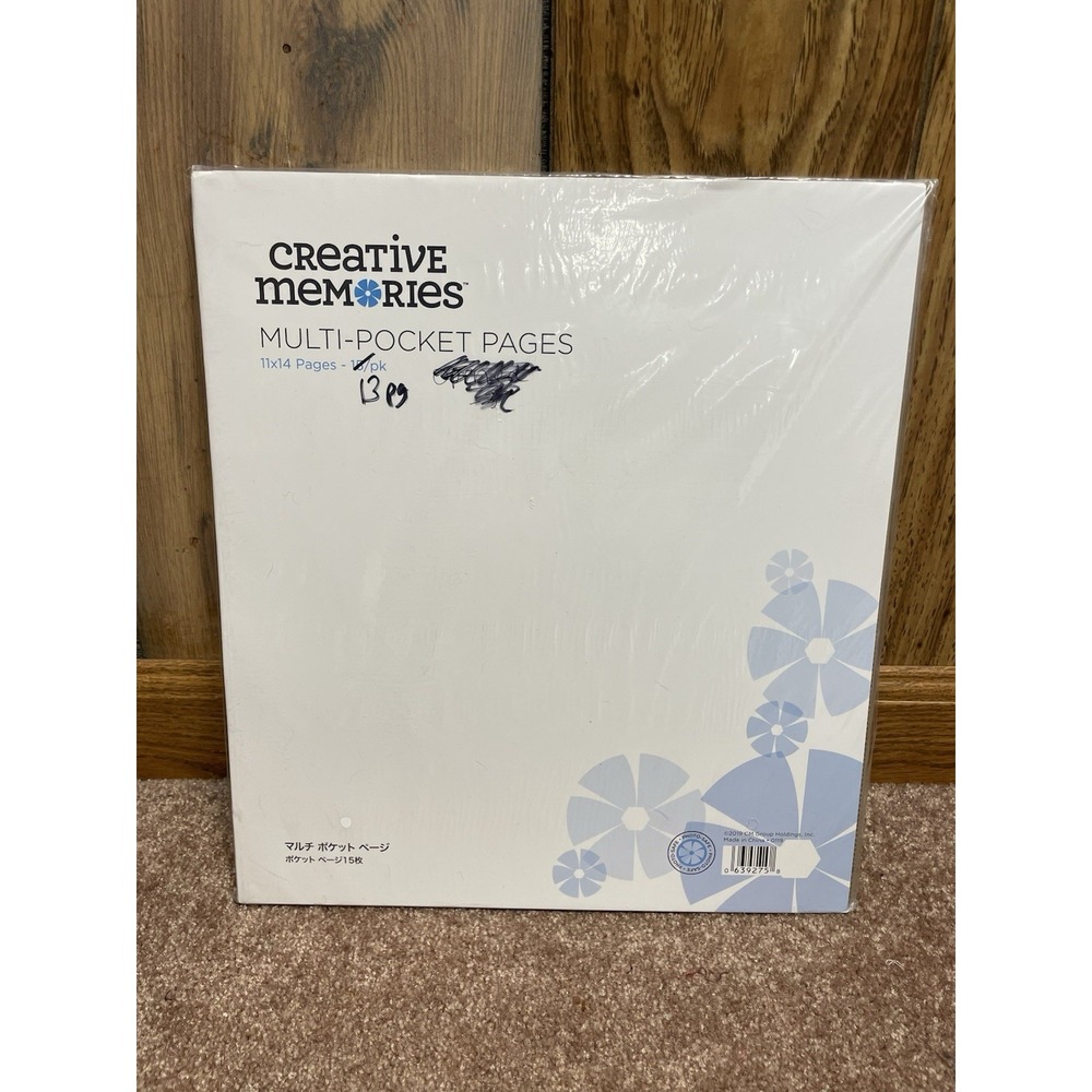 Creative Memories 11x14 Picfolio Multi Pocket Pages 13 Pgs (Total 26) Brown New